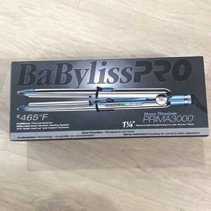 Babyliss Pro Nano Titanium Prima3000 1 1/4 inch straighter new in box